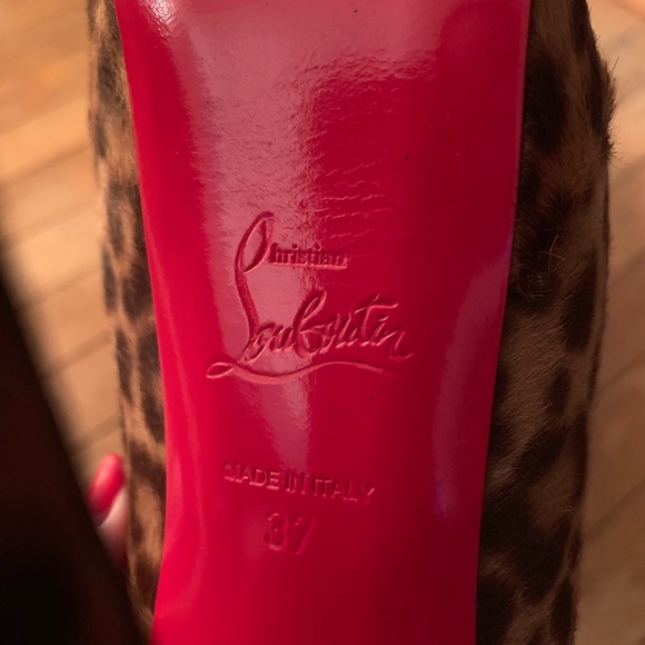 Christian Louboutin Bibi 140 Pony Leopard - Picture 4 of 6